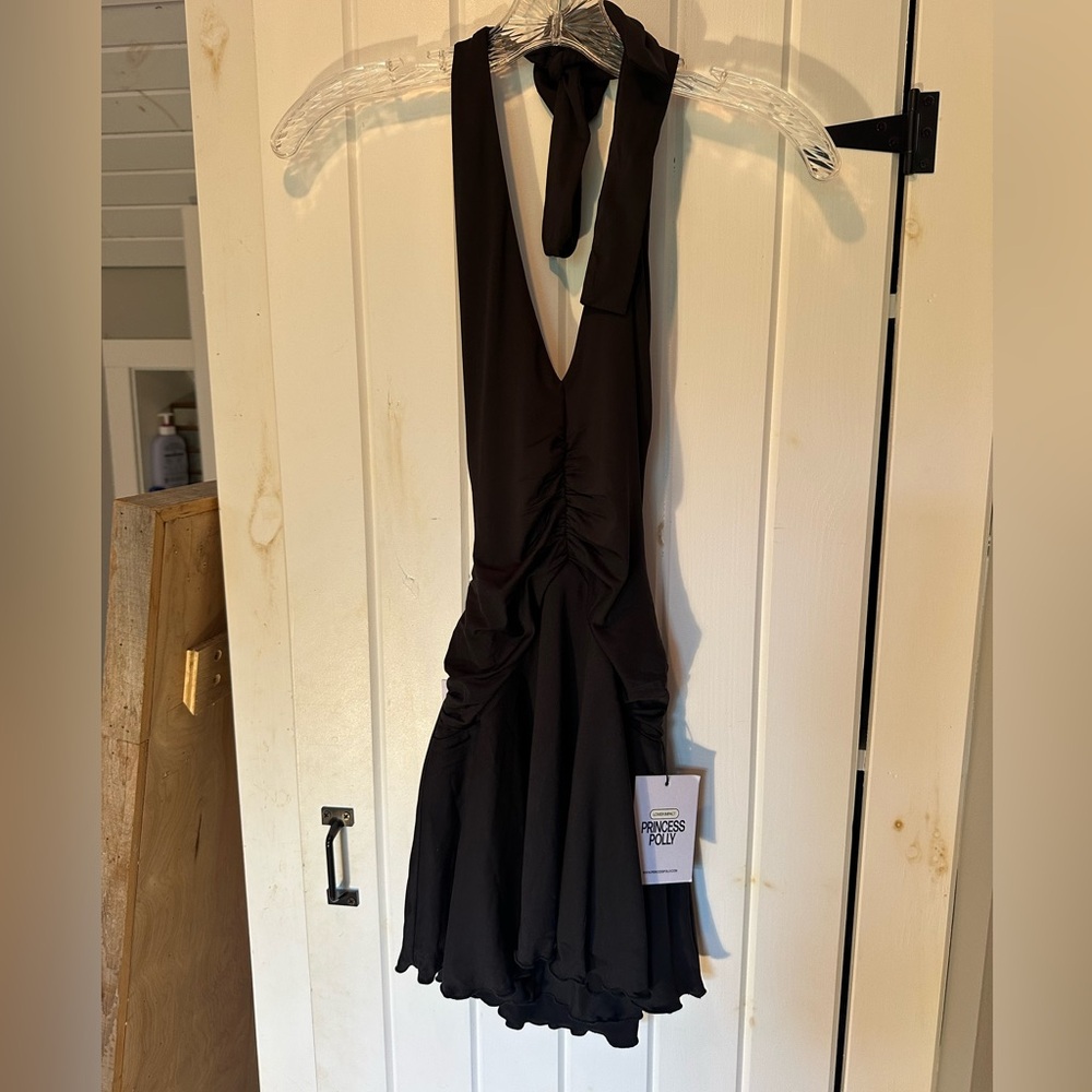 Princess Polly Black Halter Dress new with tags